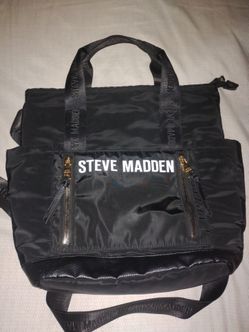 Steve Madden Black Nylon Tote Bag $20