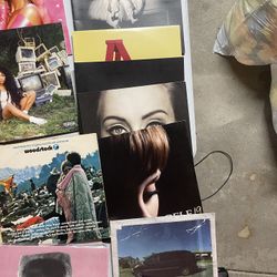 37. Vinyl Records Adele, The Beatles, Hendrix, Led Zeppelin, Etc. Pictures For Details.