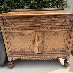 Antique Cabinet with Mirror 