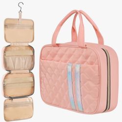 Travel Toiletry Bag for Women,Large Cosmetic bag with hook,Hanging Toiletry Organizer