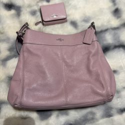 Coach Lexy Pink Bag And Wallet