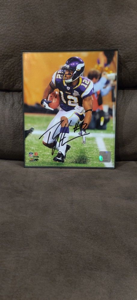 Percy Harvin Signed Photo