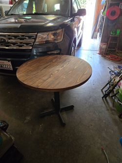 Solid Wood Round Table