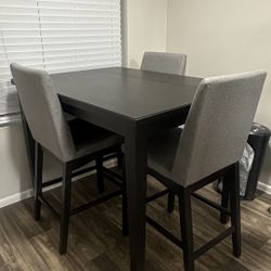 Black Farmhouse Table / Chair Set