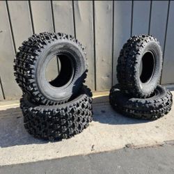 New Quad ATV Front And Rear AT20X10-9 & AT21X7-10 Llantas Nueva Para Cuatrimoto