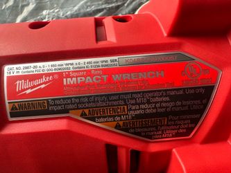 New Milwaukee M18 FUEL 1 inch high torque impact wrench with ONE-KEY