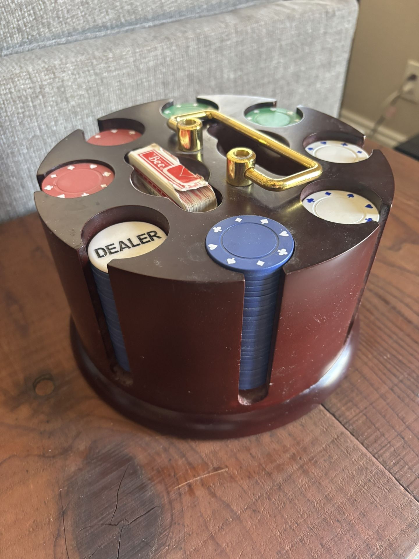 Vintage poker chip set
