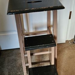 Unique Foldable Wooden Step Tool / Bench