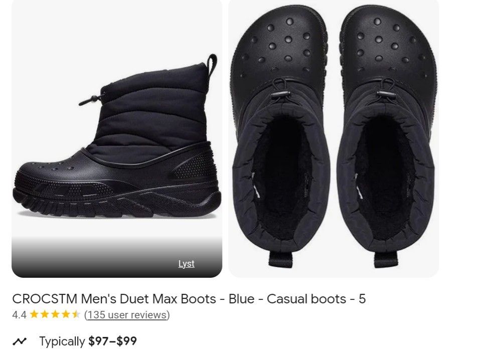 Crocs Men's Boots Duet Max Il