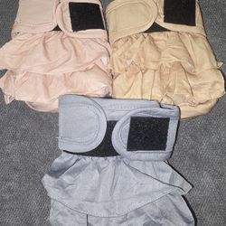 Ruffled Doggie Diapers Set Of  3 Size Small