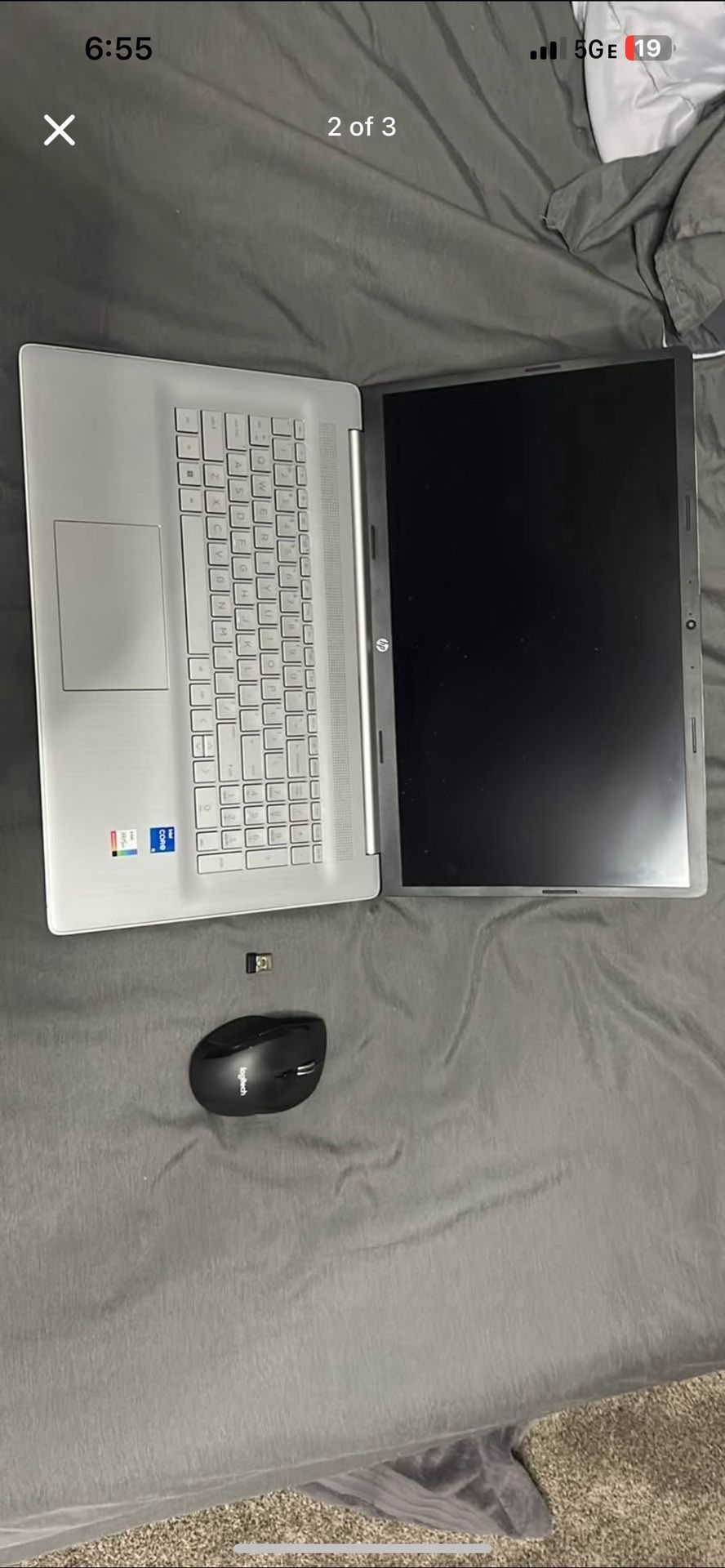 Hp 17 laptop 11th gen intel core 15 12 gb of ram, iris xe graphics