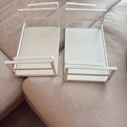 Hanging shelf organizers