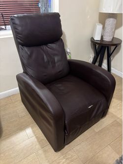 Brown recliner