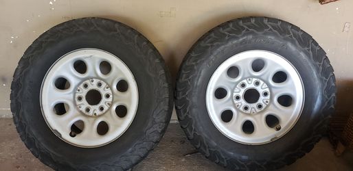 Tires and rims- Came off 07 Chevy Silverado