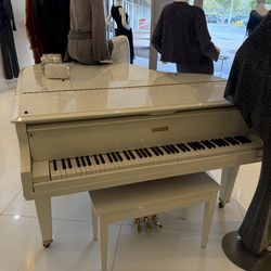 White grand piano