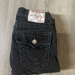 black true religion jeans