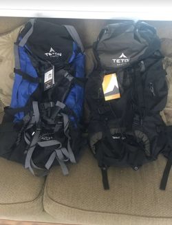 Two brand new hiking bags (Teton)