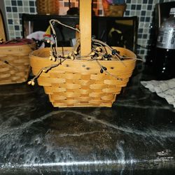 Longaberger Basket With Protector 