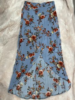 Maxi Skirt Split Hem Size L