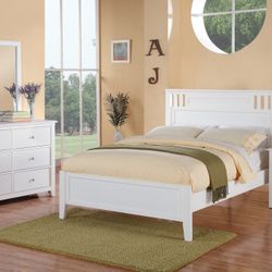 Brand New White/Brown/Black Wooden Full Bedframe