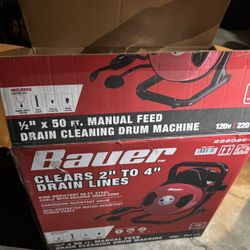 Drain Cleaning Drum Machine 