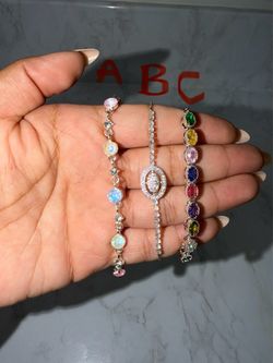 Silver plated bracelets
