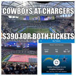 ticketmaster chargers cowboys