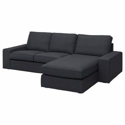 Kivik Sofa Sectional w/ Chaise + Ottoman