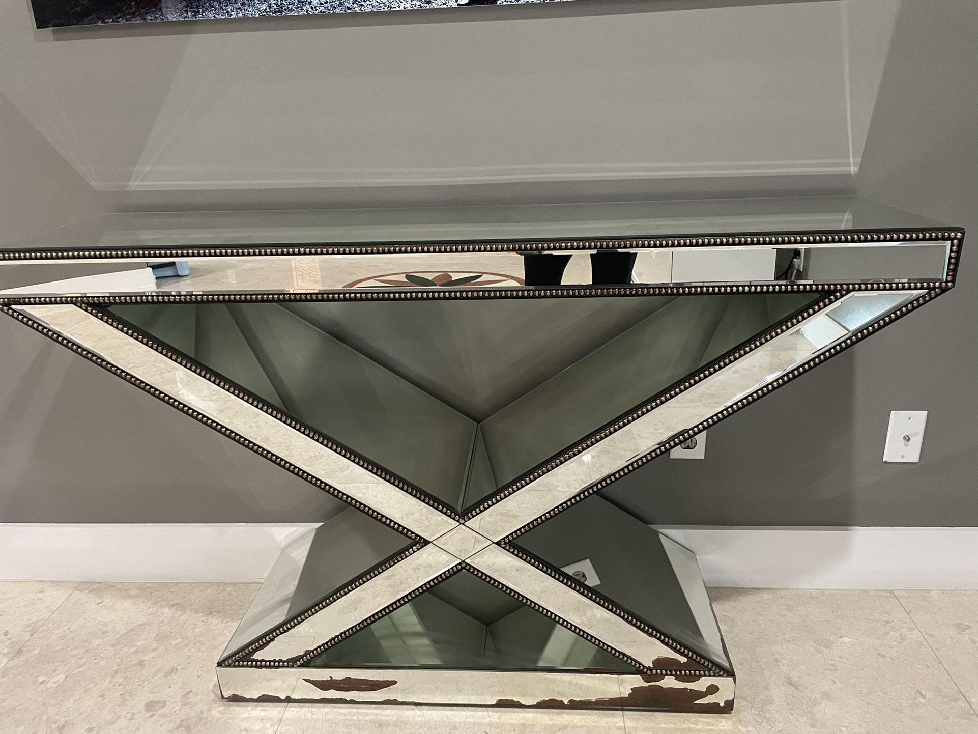 Glass Console Table 