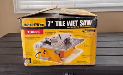 Workforce 7” Tile Wet Saw THD550