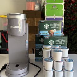 Keurig K-Iced Plus Single Serve Coffee Maker And 75 Kuerig Pods
