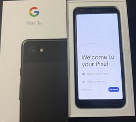 NEW Google Pixel 3a smartphone 64GB storage 5.6" display accept SIM card Just Black in original box