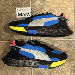 New Puma Wild Rider Kids Shoes
