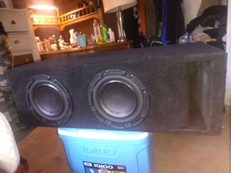 2   8" Polk Audio subs in specialized box