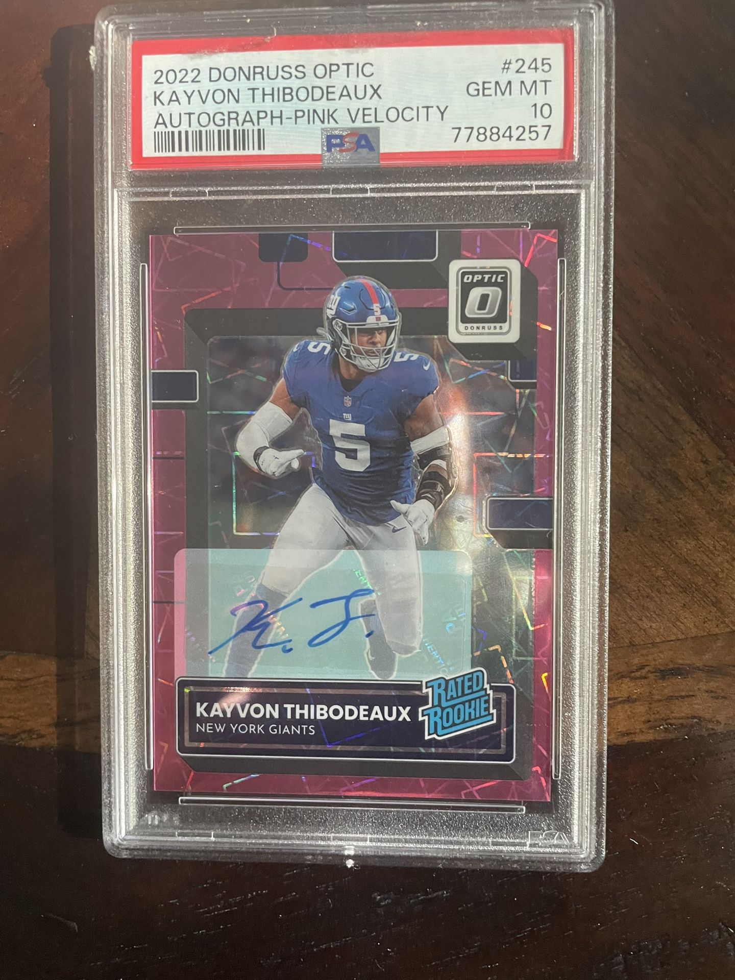 Send Offers Cash Or Trade! Kayvon Thibodeaux Pink Velocity Rated Rookie Auto /50