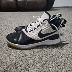 Nike LeBron Witness Basketball Shoes Black White Gum Sole Men’s Size 10.5