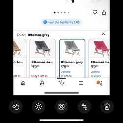 Comfy Saucer Chair, Foldable Living Room Chairs, Soft Faux Fur Lounge Chair, Grey, X-Large. NO OTTOMAN