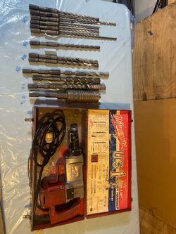 Milwaukee hammer drill and bits