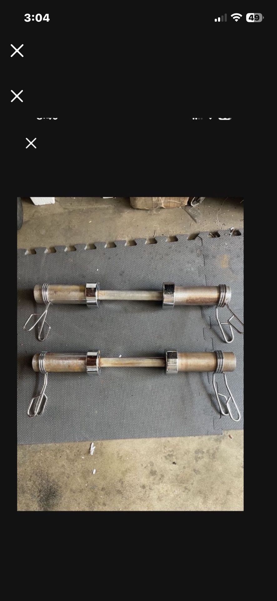 Olympic Dumbbells Handles. 20