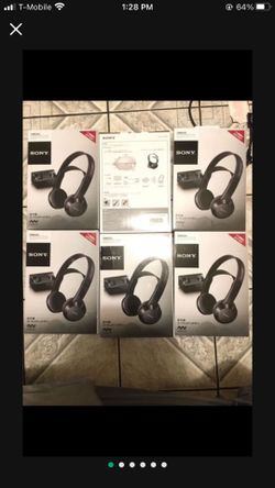 SONY infrared cordless headphone system MDR-IF245RK with instruction black F/S