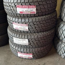 New Tires Installed/ Llantas Nuevas Instaladas 245/75/16 Land Spider Tires