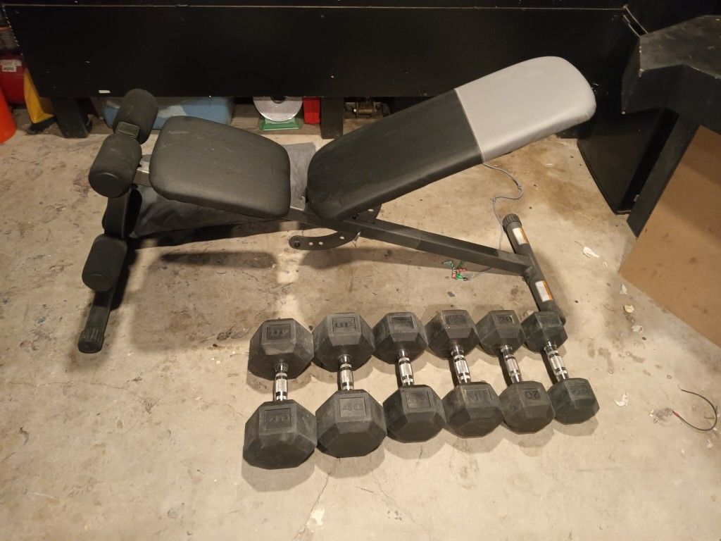 Workout Bench With Weights