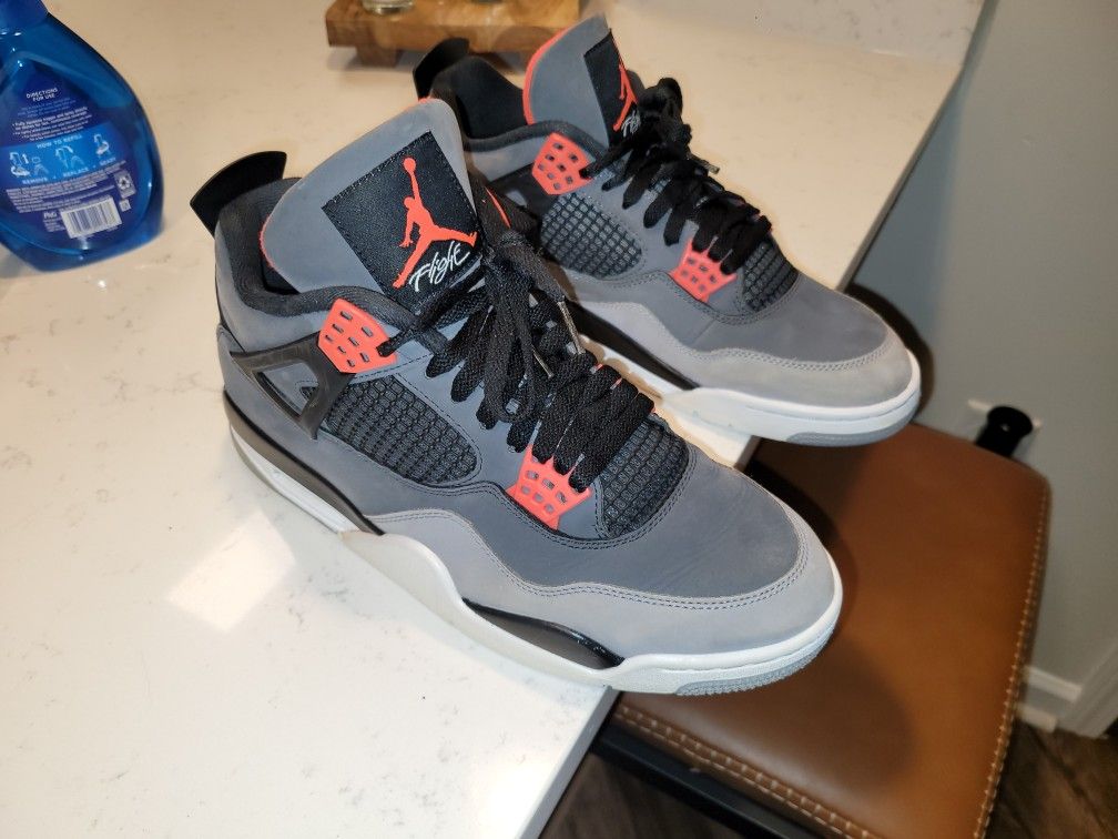 Infrared Jordan 4s