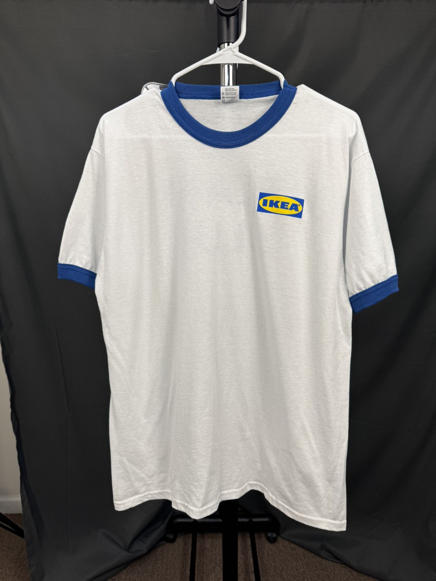IKEA Ringer T-Shirt – Team Blue – White/Blue – Size L