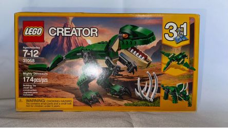 LEGO Creator 3-in-1 Mighty Dinosaurs 31058 Building Set, 174 Pieces