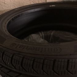 Two (2) Tires 245/40R18 Continental One is Like New The Second One Can Be Use For Several More Thousand Miles…asking $140. Both 