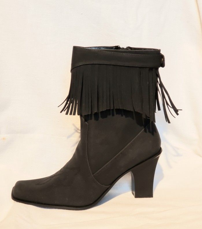 NIB New York Transit Black Gray Boot 10