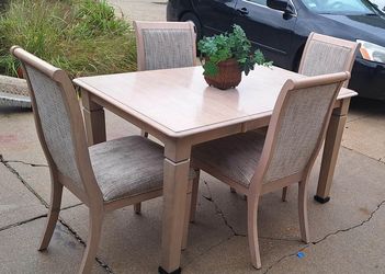 Dining Table Set with 4 Chairs