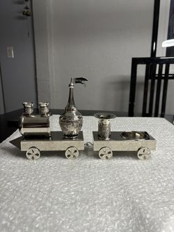 Havdalah Set Nickel Train Israel Judaica 