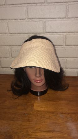 Adjustable San Diego Hat Co. straw visor